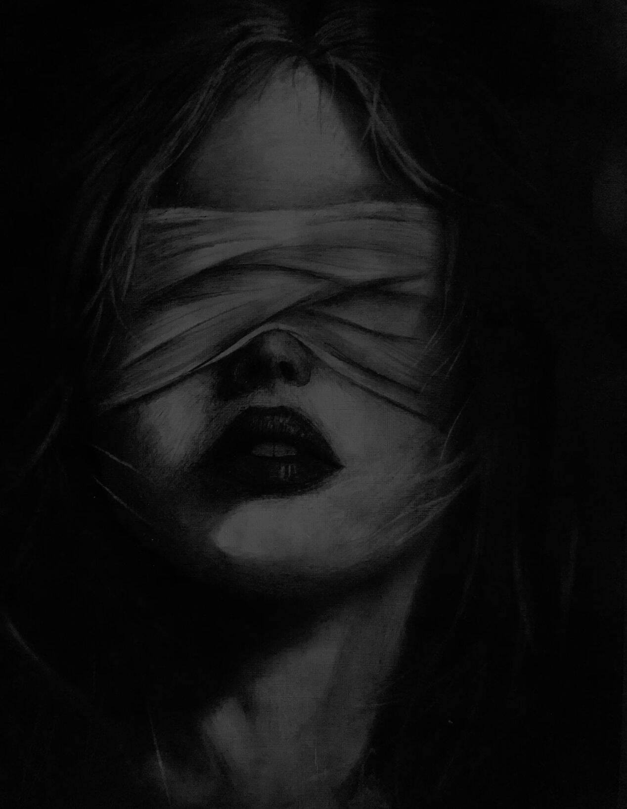 Picture for Sad Pfp Profile of Woman Blindfolded