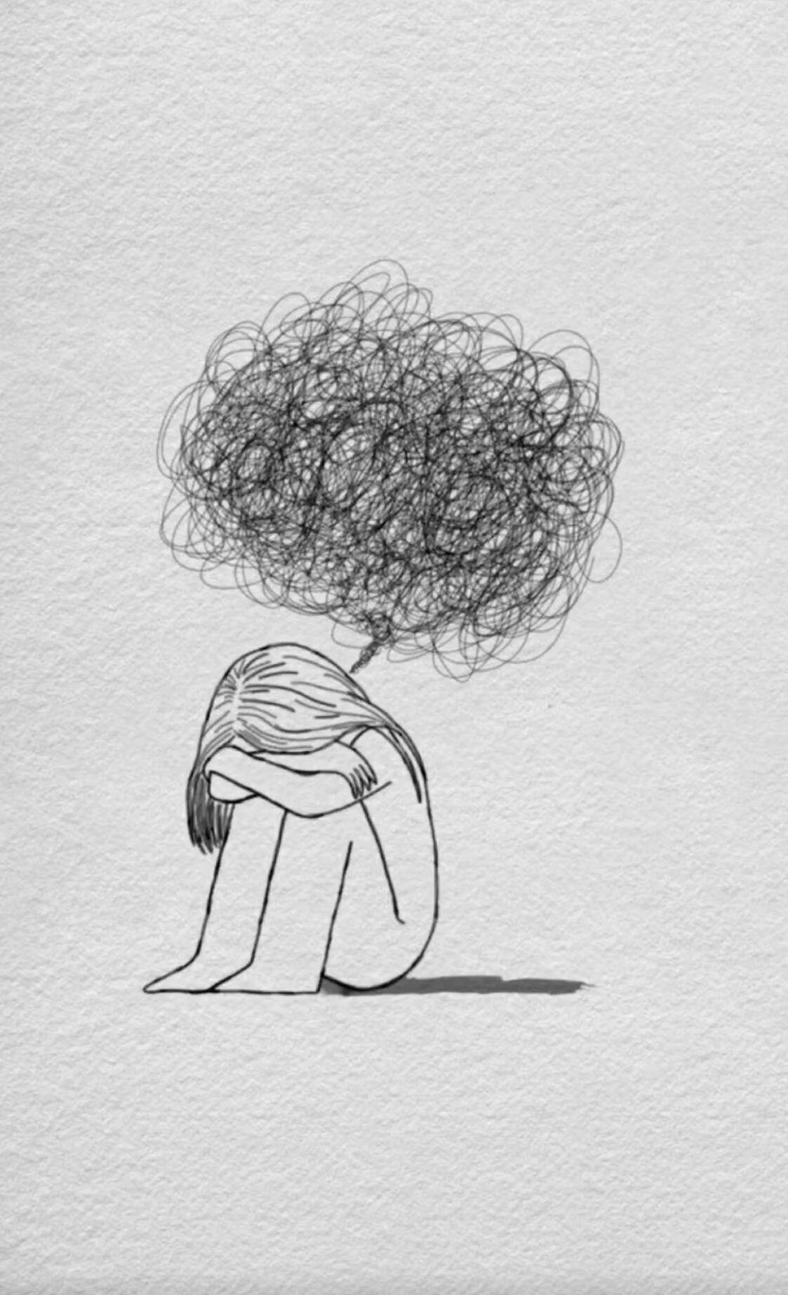 Picture for Sad Pfp Profile of Woman with Confused Thorghts