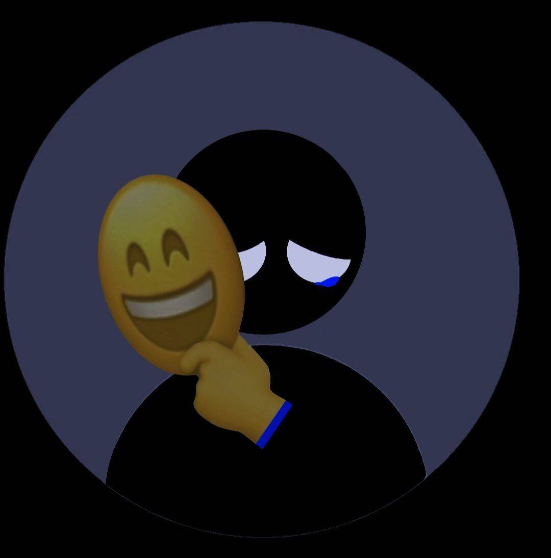 Picture for Sad Pfp Profile of Character with Smiling Mask