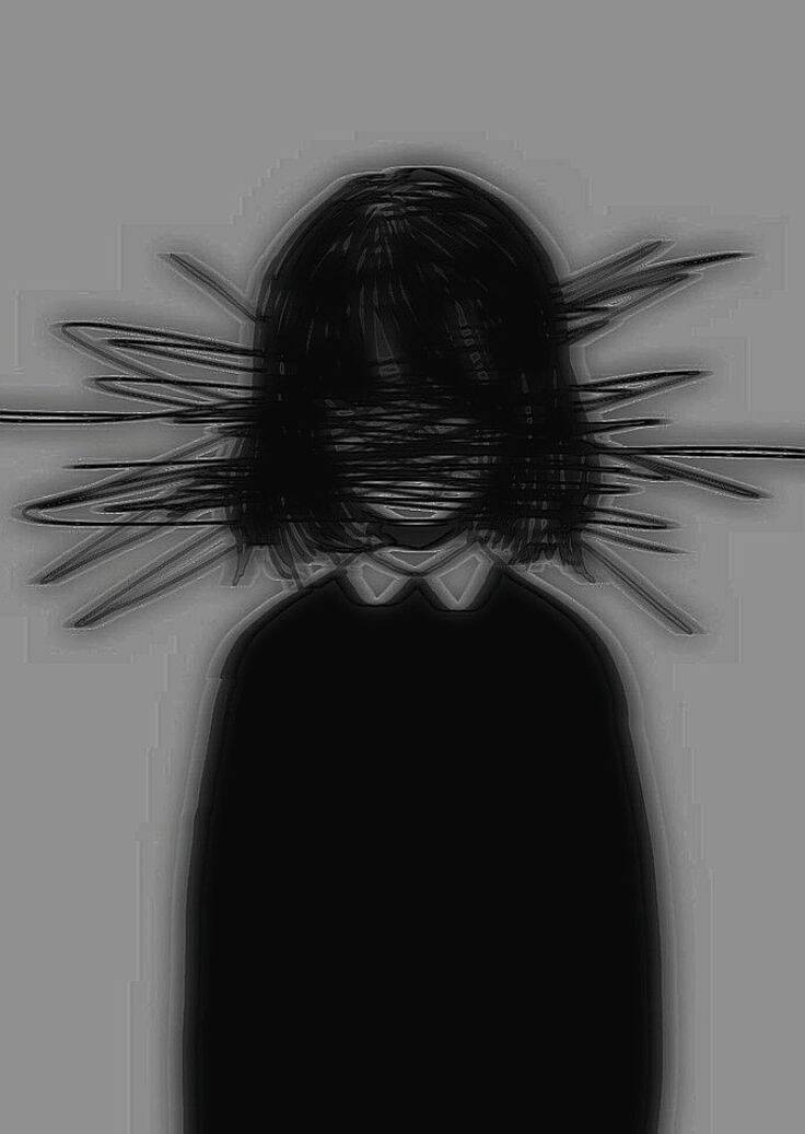 Picture for Sad Pfp Profile of Girl with Messy Hair