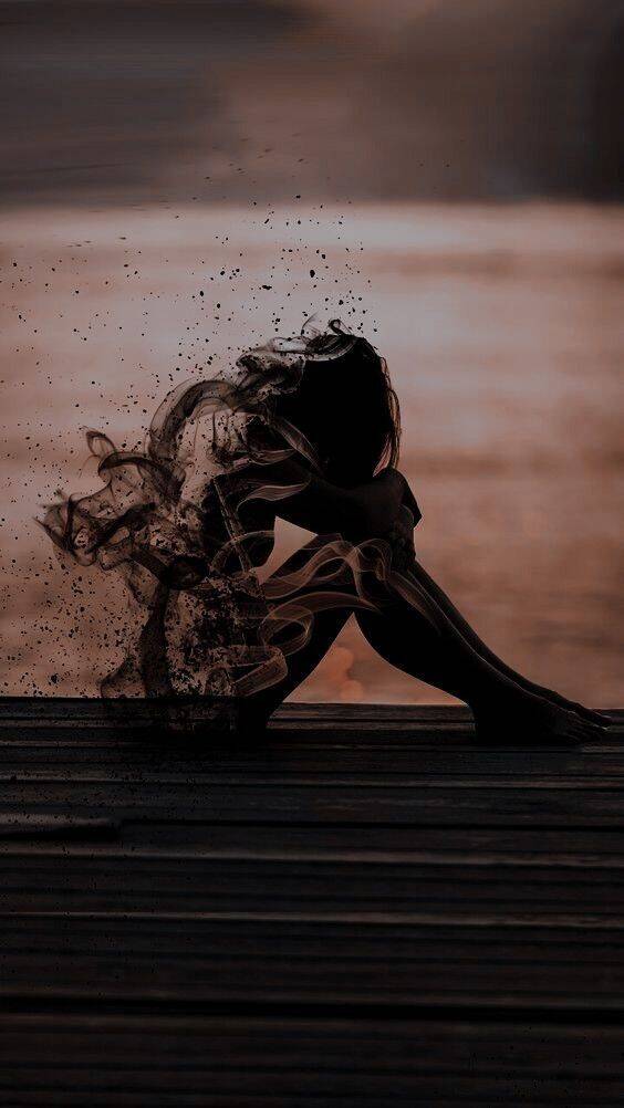Picture for Sad Pfp Profile of Woman Sitting with Head Down