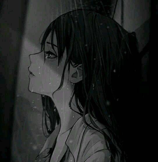 Foto para Perfil Triste de Mulher Chorando na Chuva