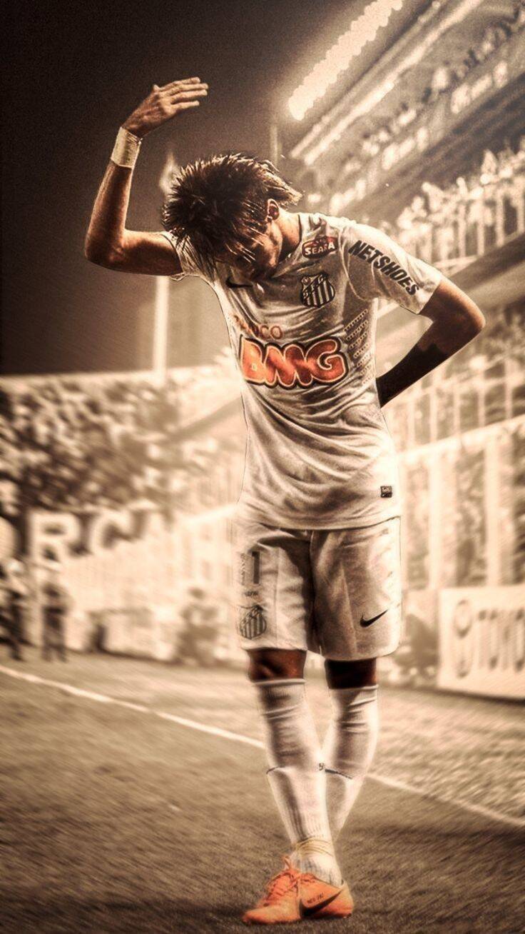 Foto do Neymar para Perfil com a Camisa do Santos