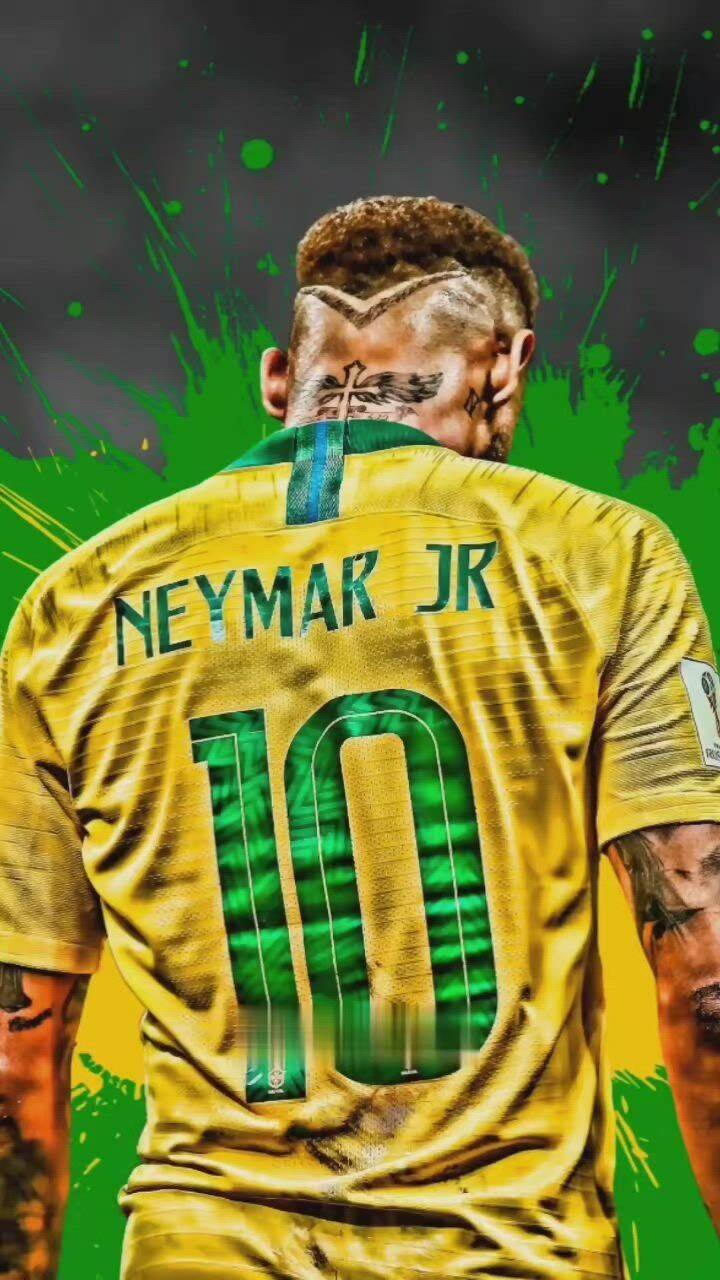 Foto de Neymar para Perfil con la camiseta de la Selección Brasileña