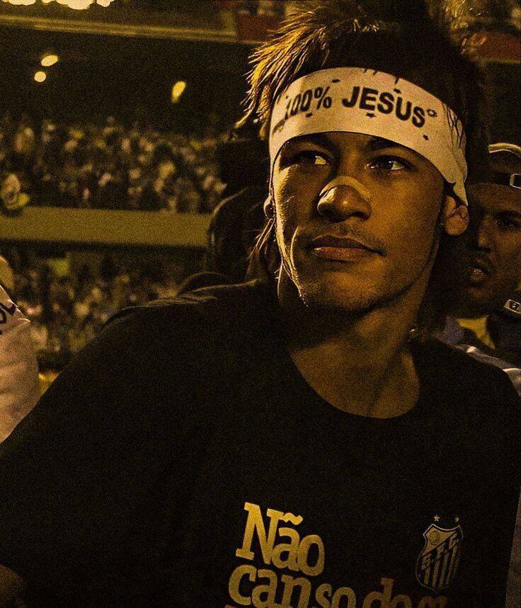 Foto de Neymar para Perfil Con la Camiseta del Santos