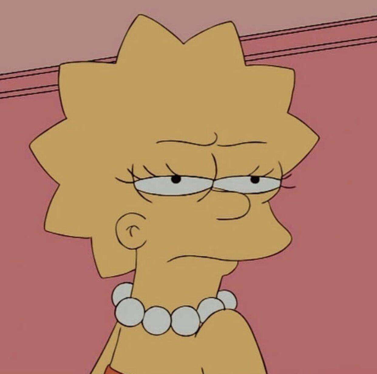 Foto divertida del perfil de Instagram de Lisa Simpson.