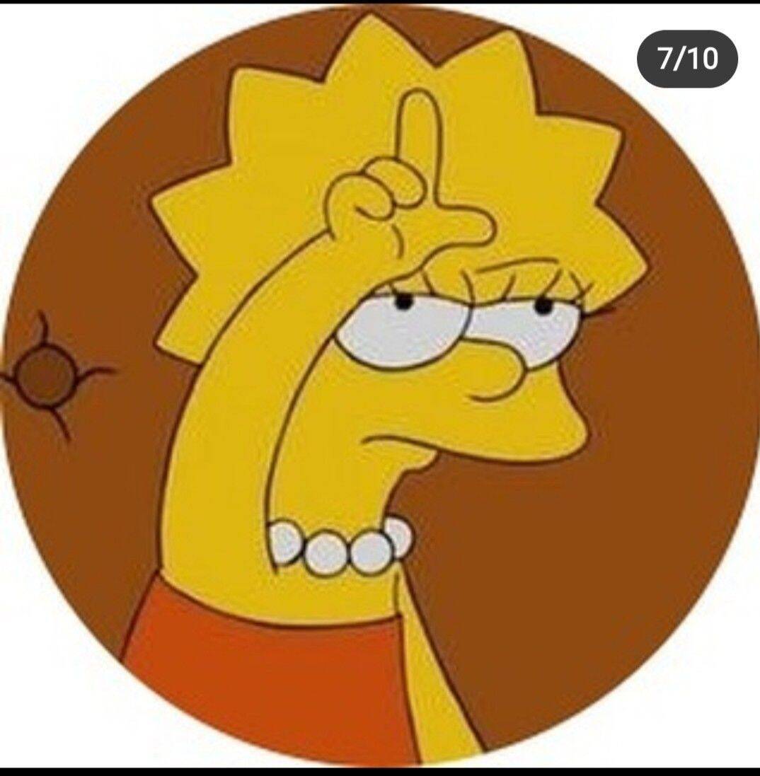 Foto de Perfil para Instagram Engraçada da Lisa Simpson
