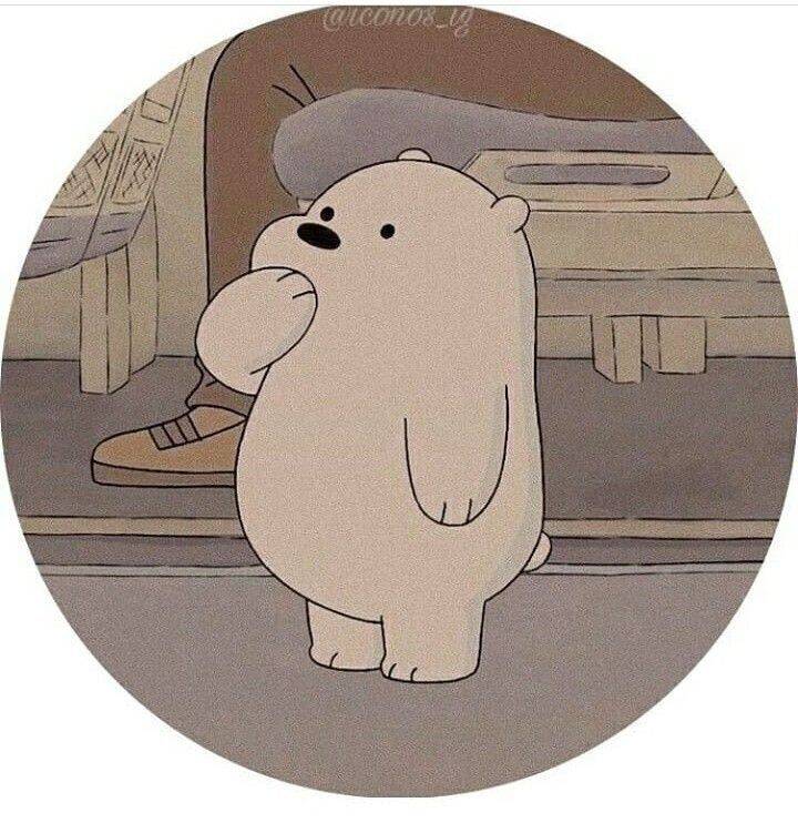 Imagen de perfil de Instagram de oso lindo y divertido