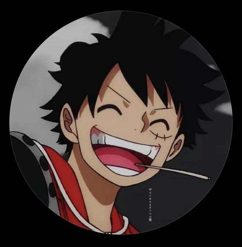 Foto de perfil de Whatsapp de Luffy sonriendo