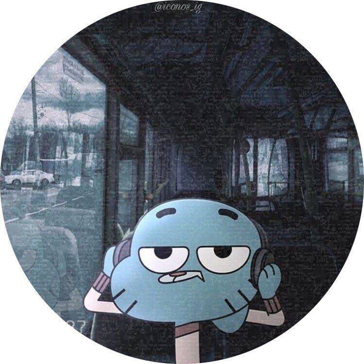 Foto De Perfil De Whatsapp De Gumball Escuchando Música