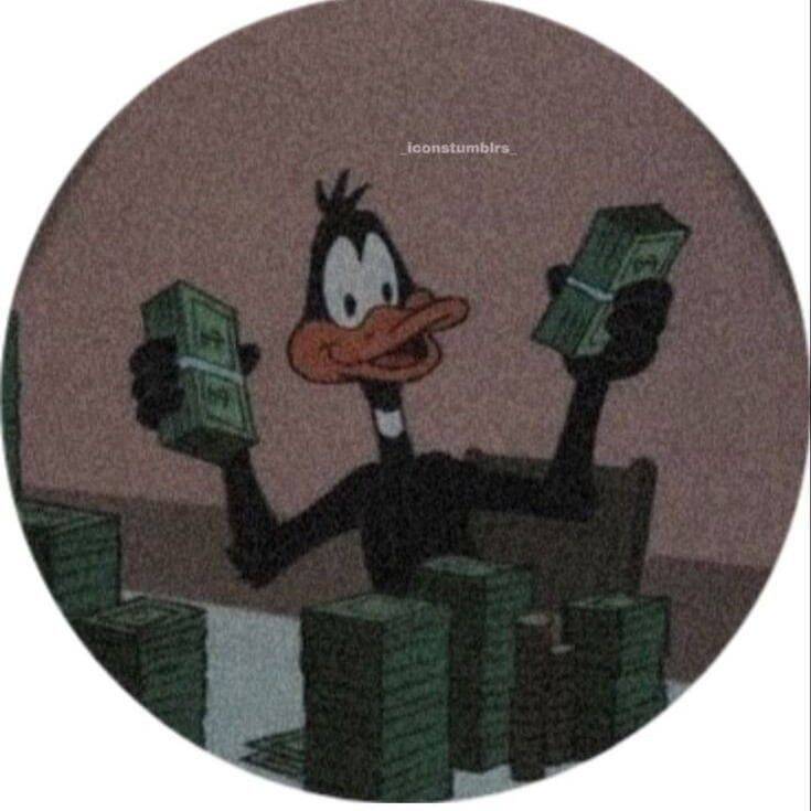 Foto de Perfil do Whatsapp Engraçada do Pato Donald com Dinheiro