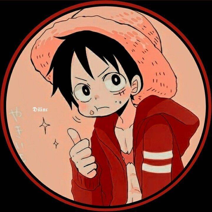 for men Pfp Profile Picture of Luffy with Straw Hat