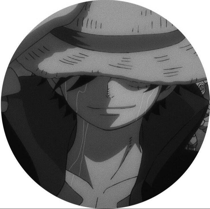 for men Pfp Profile Picture of Luffy with Straw Hat