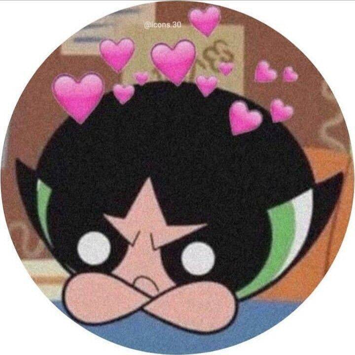 Foto de Perfil do Whatsapp da Menina Buttercup com Corações