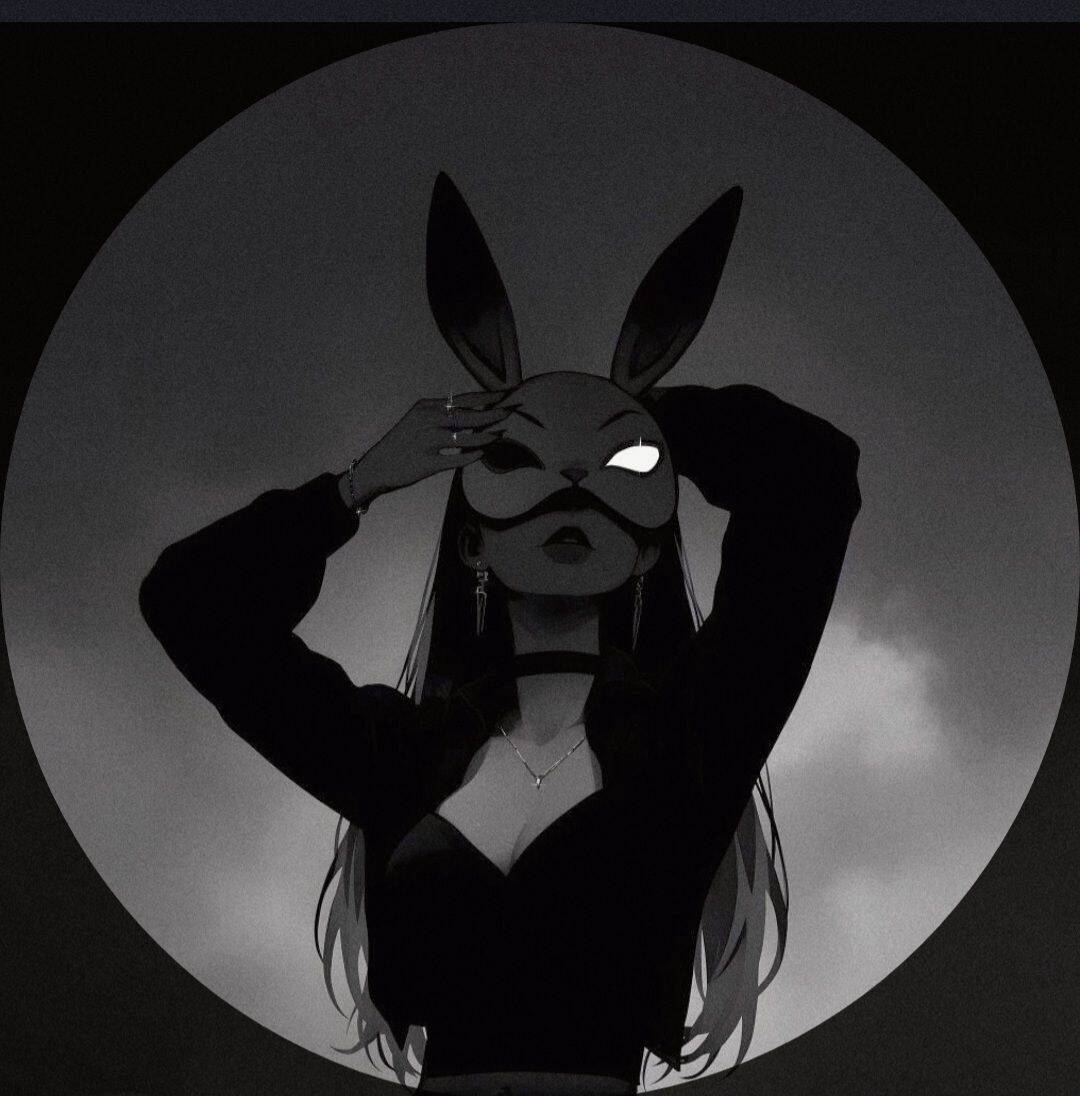 Foto de Perfil do Whatsapp Feminina com Máscara de Coelho