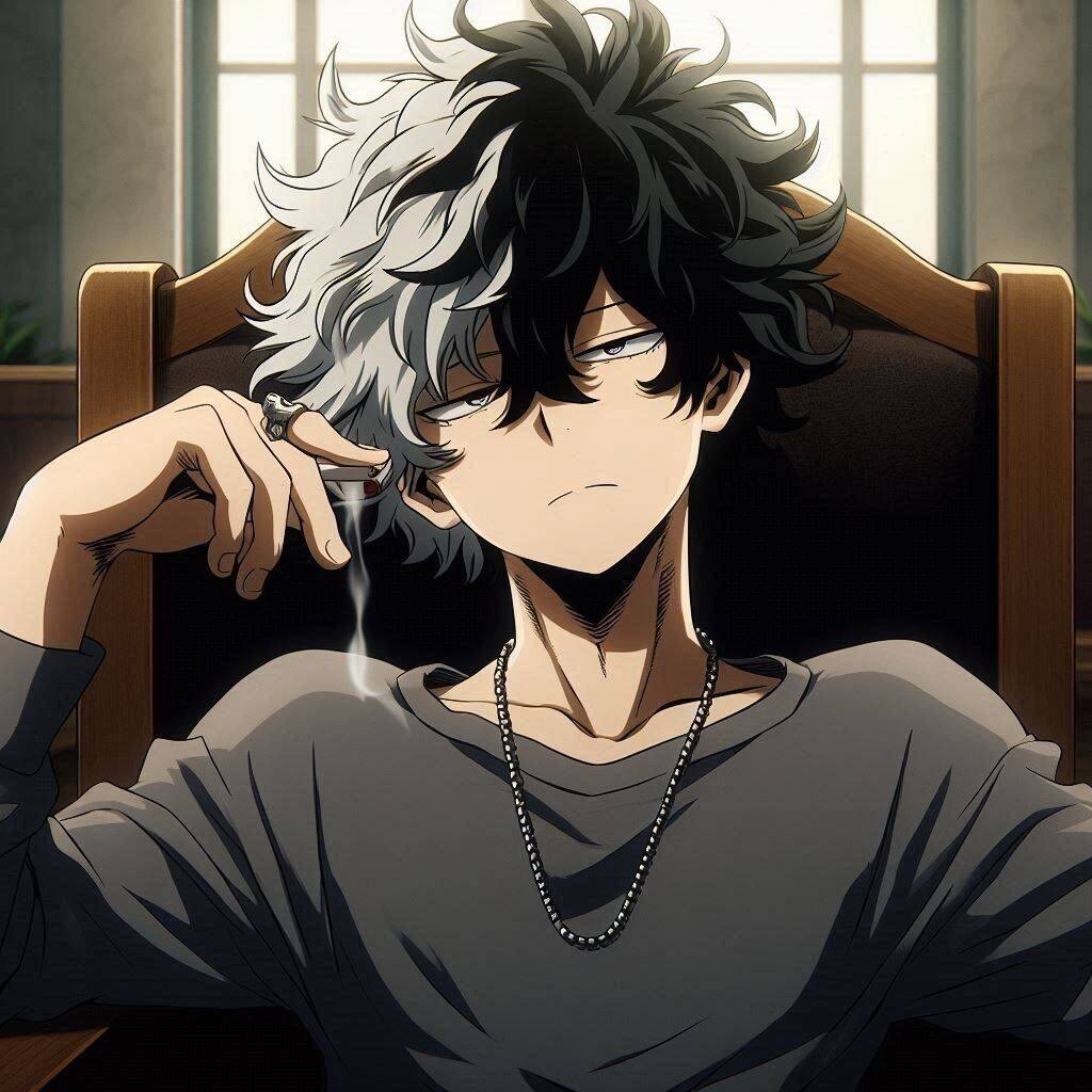 Foto de Perfil Masculino Estiloso de Garoto de Anime