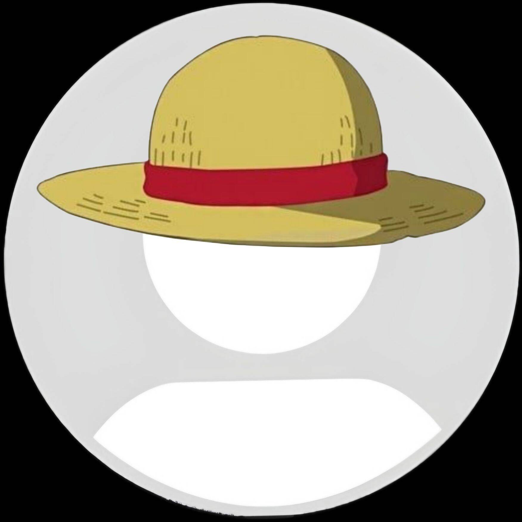 Foto de Perfil Masculino do Luffy com Chapéu de Palha