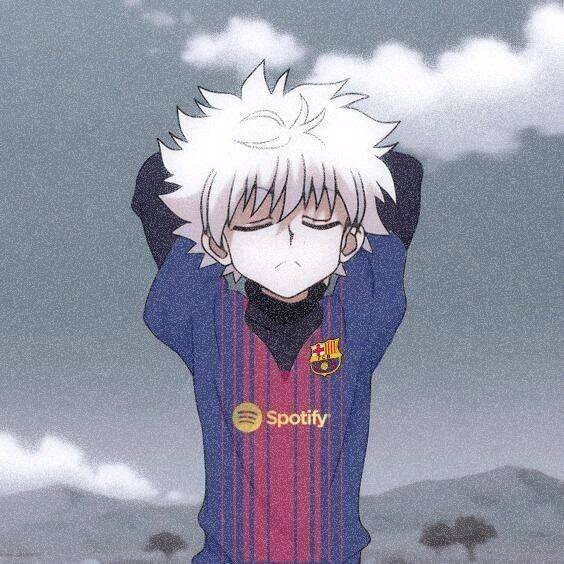 Foto de Perfil Masculino do Killua Zoldyck com Camisa do Barcelona
