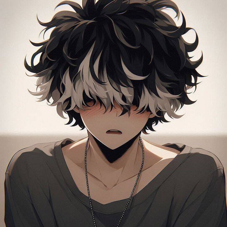 Foto de Perfil Masculino de Garoto de Anime com Cabelo Estiloso