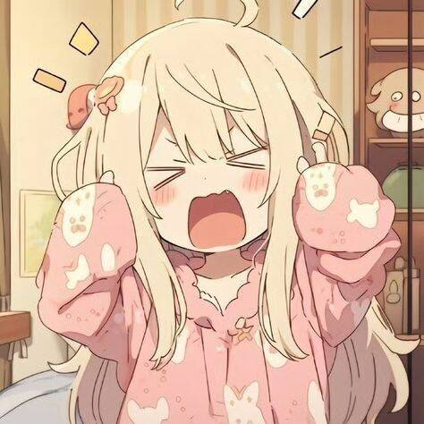 Foto de perfil de anime linda chica en pijama