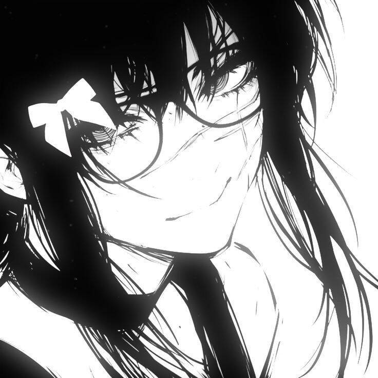 Foto de perfil de anime Chica con lazo blanco