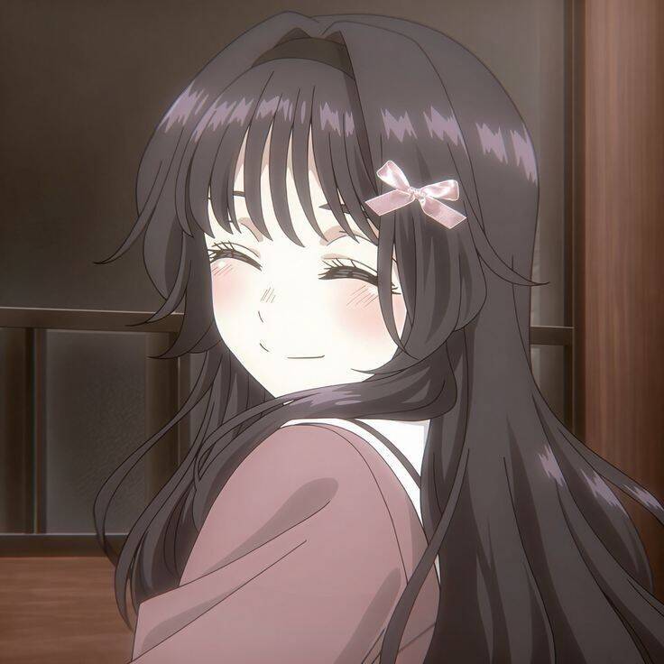 Foto de perfil de anime Chica sonriente con lazo