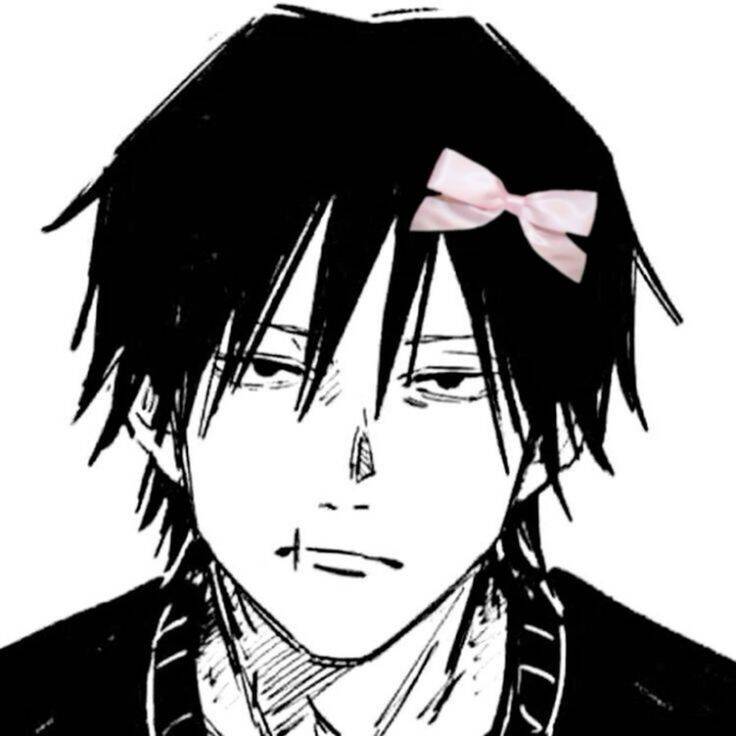 Anime Pfp Profile Picture Character with Pink Bow