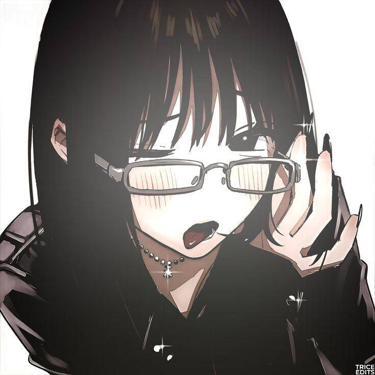 Foto de anime para chica de perfil con gafas