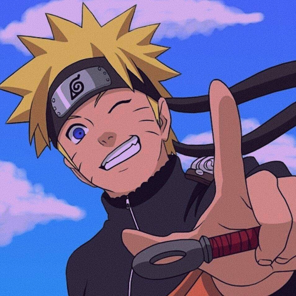 Foto de anime para el perfil de Naruto sonriente