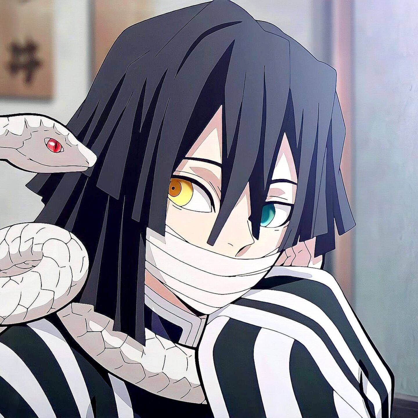 Foto de anime para personaje de perfil con serpiente.