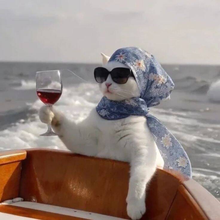 Foto Engraçada para Perfil de Gato Chique com Óculos