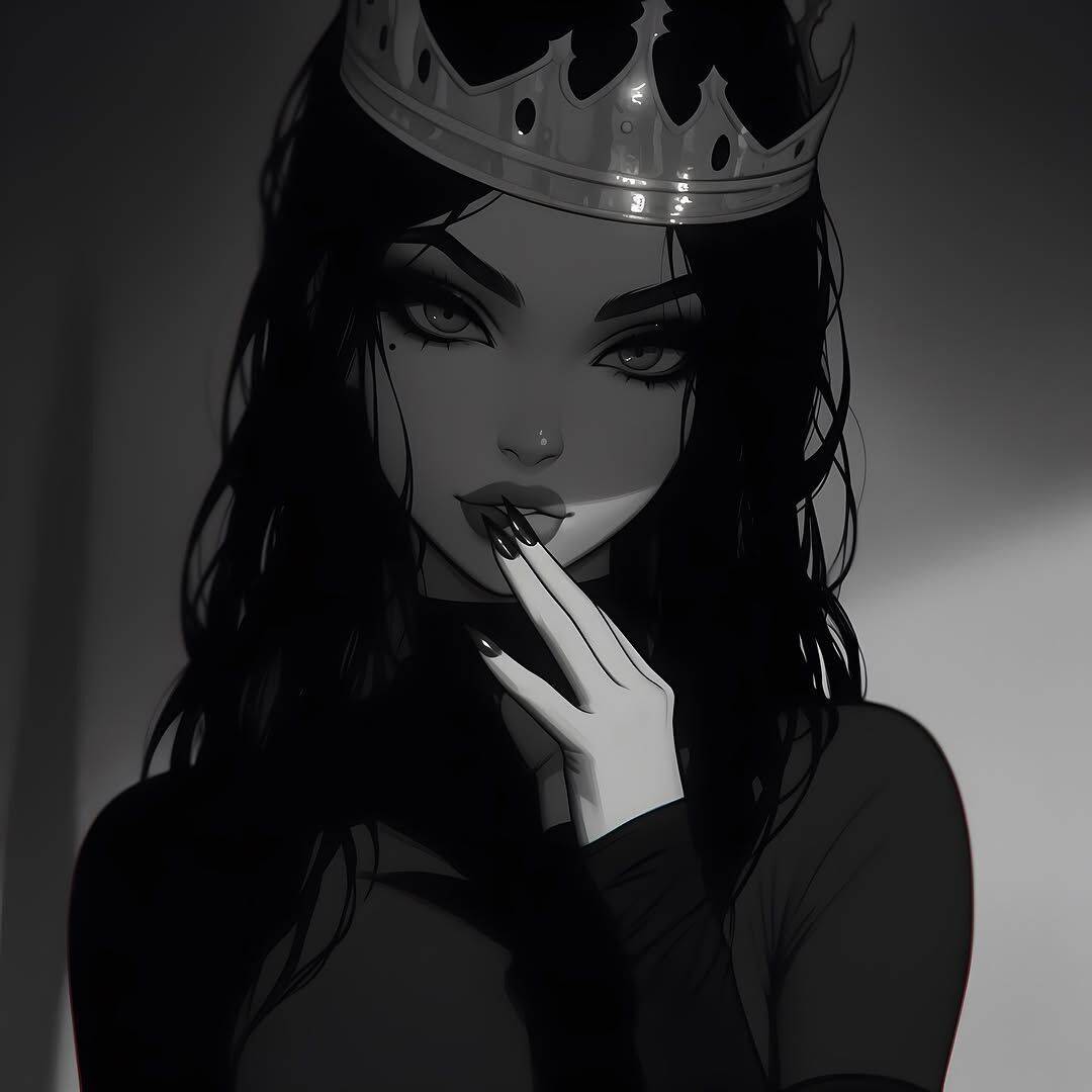 Foto de perfil para Discord con corona de estilo oscuro