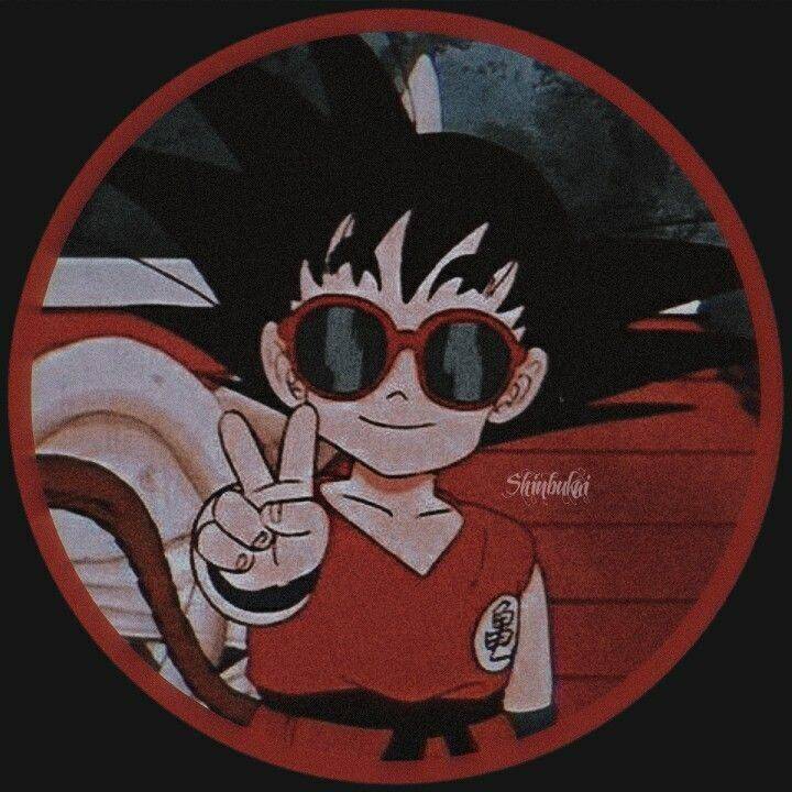 Foto de perfil para Discord de Goku con gafas de sol