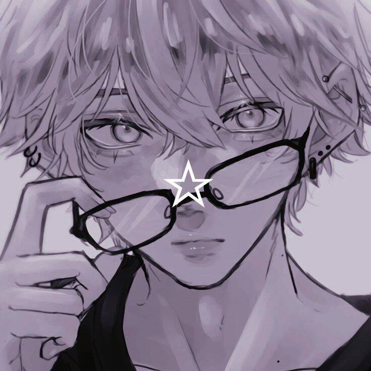 Imagen de perfil para Discord Anime Hombre con gafas