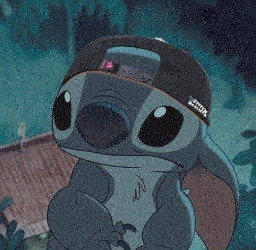 Foto de Perfil para Discord do Stitch com Boné