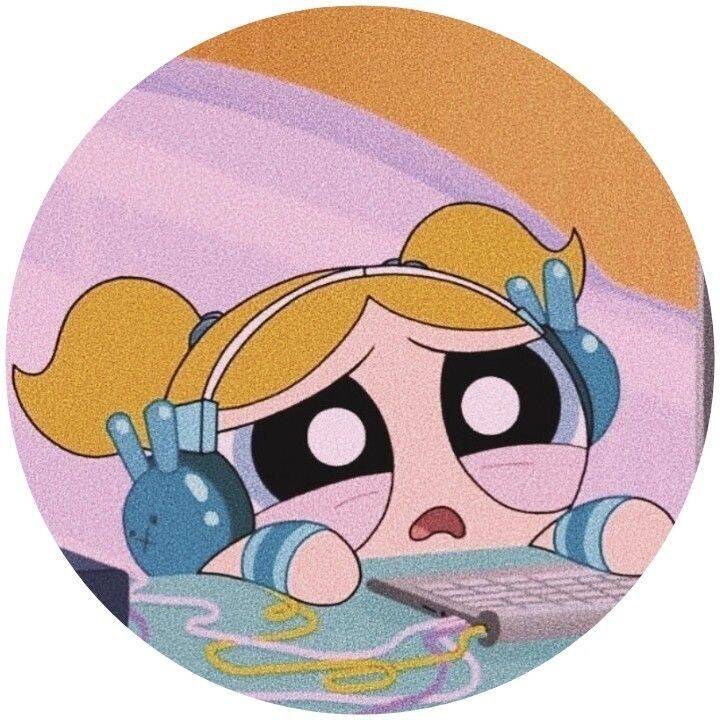 Foto de Perfil para Instagram Feminino de Desenho Animado Fofo
