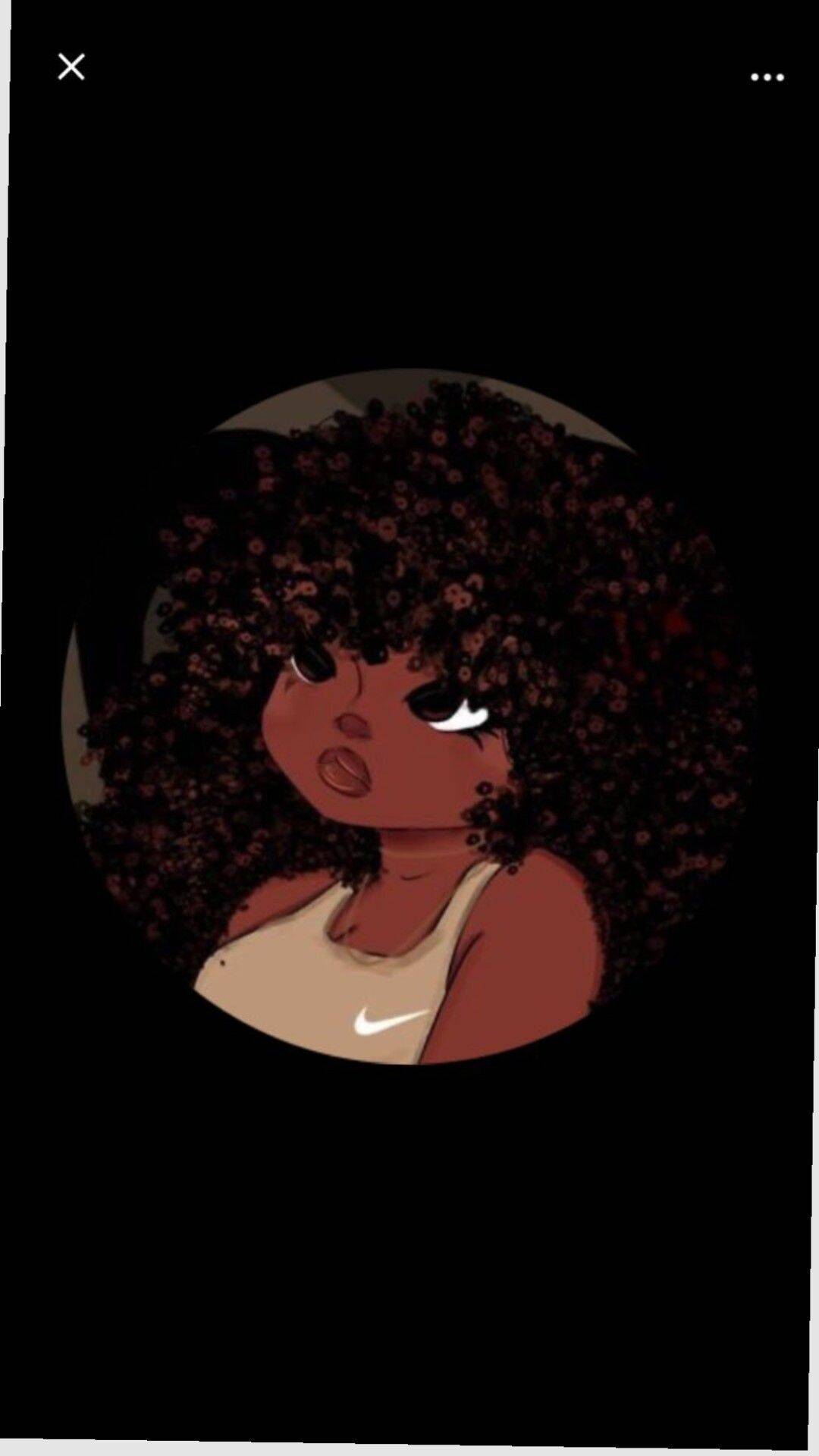 Imagem Para Perfil do Whatsapp Feminino com Desenho Afro