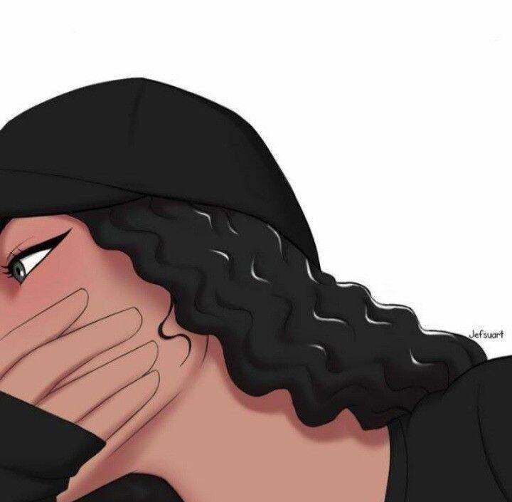 Foto Para Perfil do Whatsapp Feminino com Estilo Desenho e Boné Preto