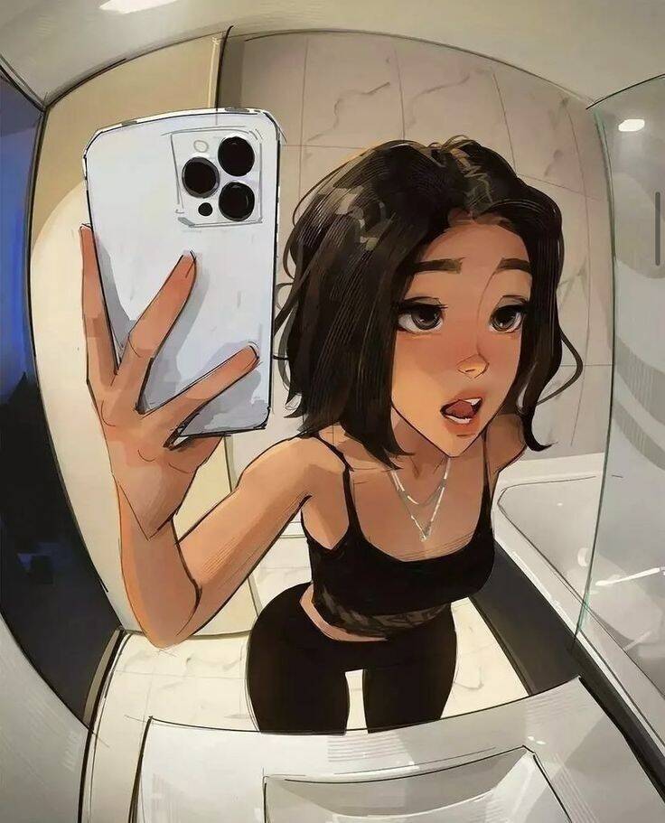 Foto Para Perfil do Whatsapp Feminino de Desenho Moderno