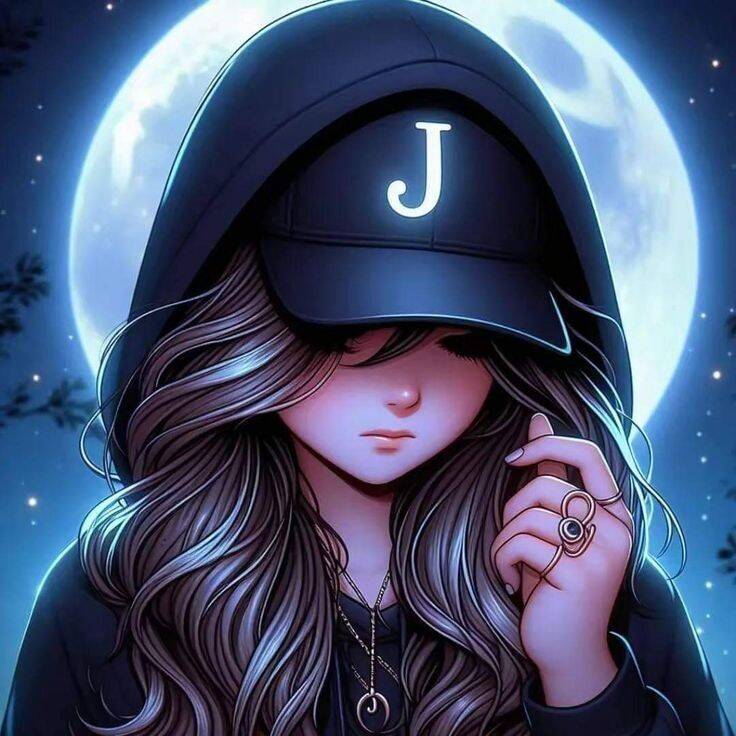 Foto Para Perfil do Whatsapp Feminino com Capuz e Lua