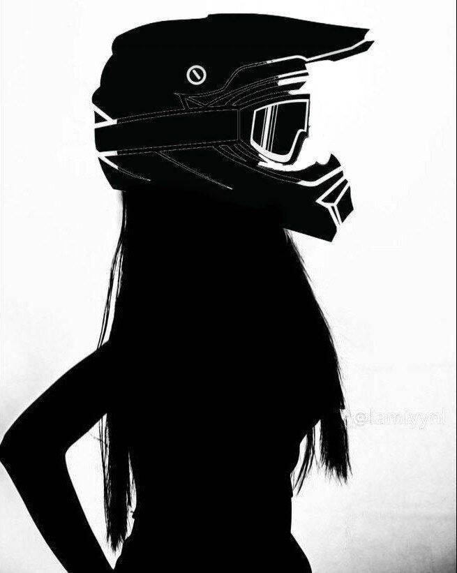 Foto Para Perfil do Whatsapp Feminino com Capacete de Moto