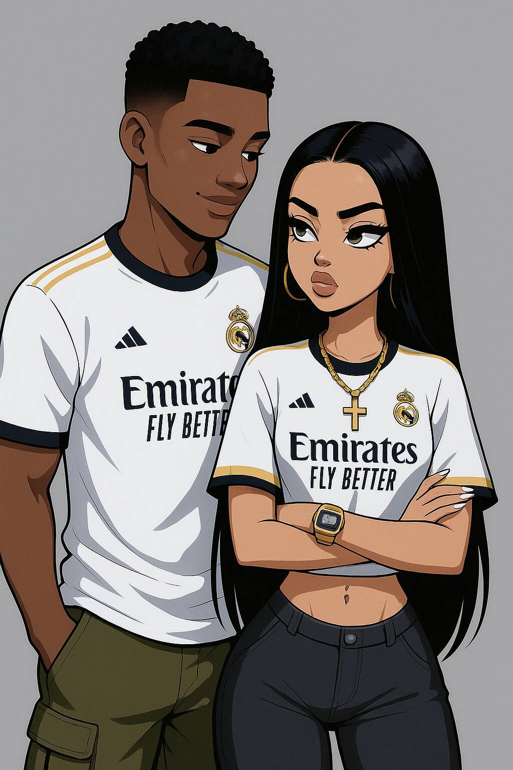 Imagem Para Perfil do Whatsapp Feminino de Casal Desenho