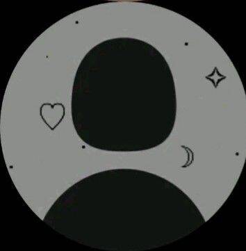Foto de Perfil Feminino Minimalista com Coração e Estrelas