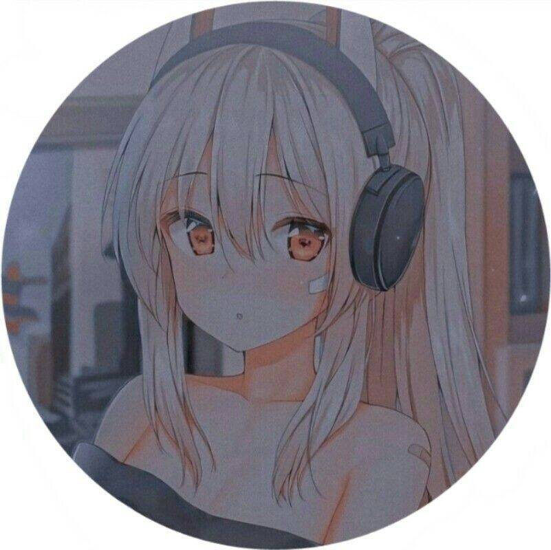 Photo de profil Femme d'Anime Girl avec des écouteurs
