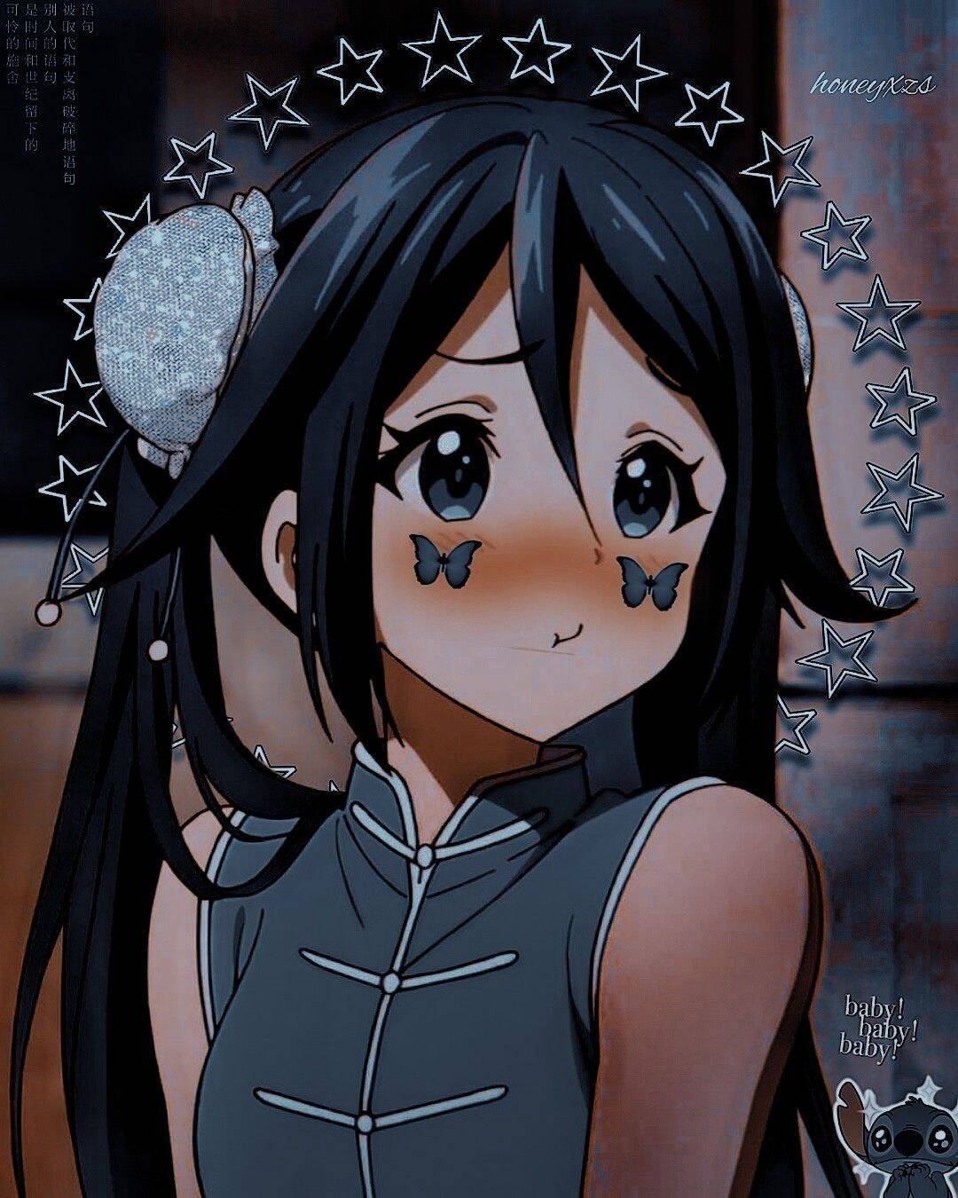 Foto de perfil para Mujer de chica anime con mariposas