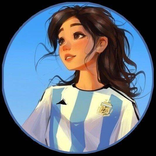 Foto Para Perfil Bonita e Fofa de Menina com Camisa da Argentina