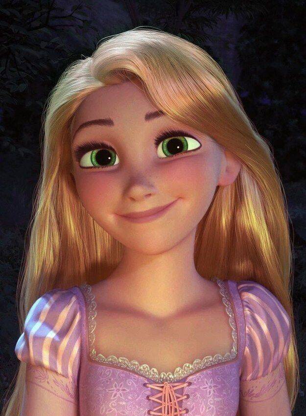 Foto Para Perfil Bonita e Fofa de Rapunzel com Cabelos Longos