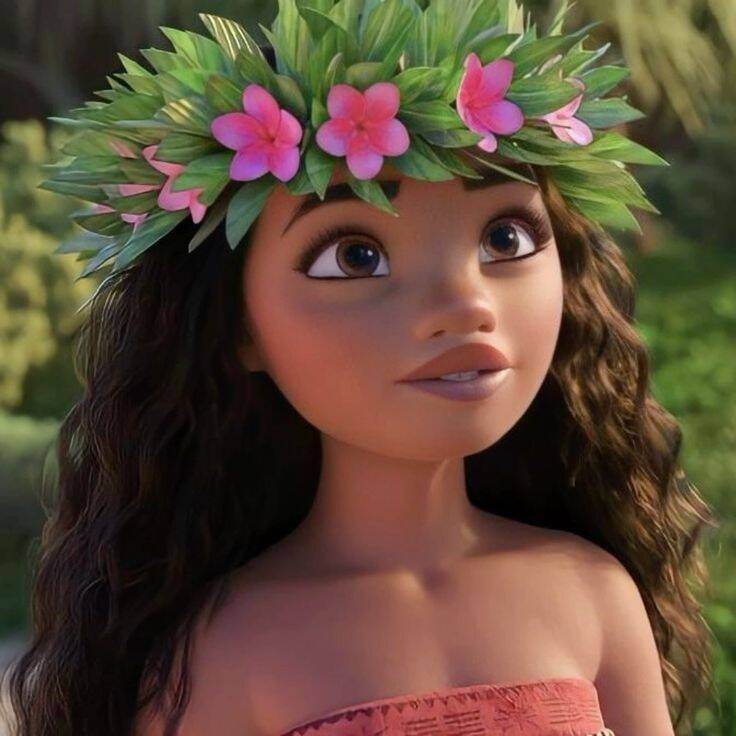 Foto Para Perfil Bonita e Fofa de Menina com Coroa de Flores Estilo Tropical