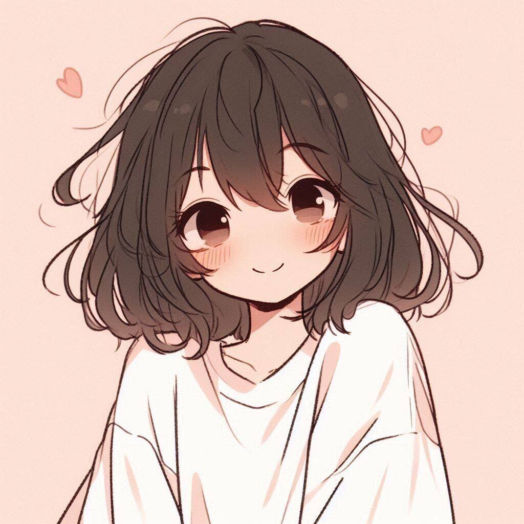 Foto Para Perfil Bonita e Fofa de Garota com Cabelo Solto Estilo Aesthetic