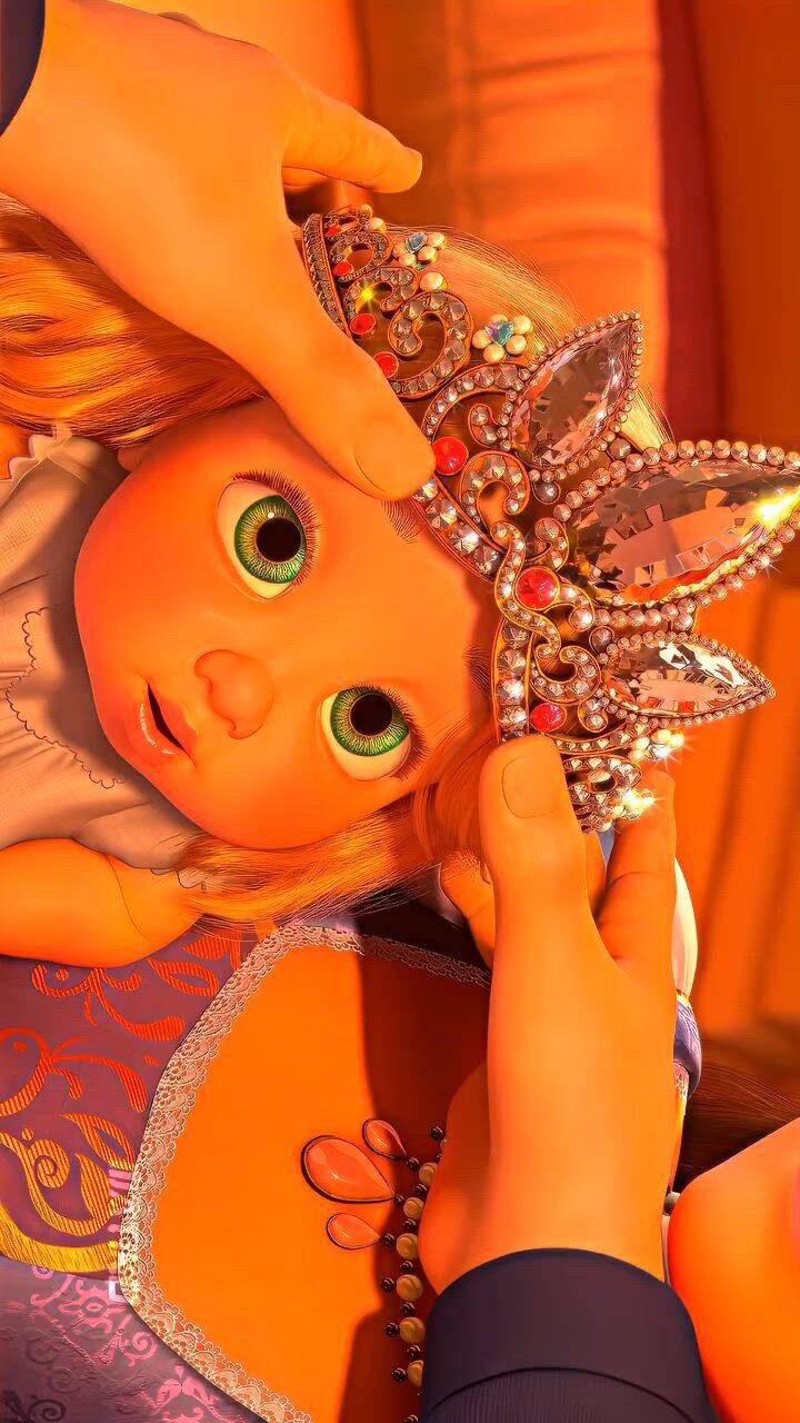 Foto Para Perfil Bonita e Fofa de Princesa com Tiara Encantada